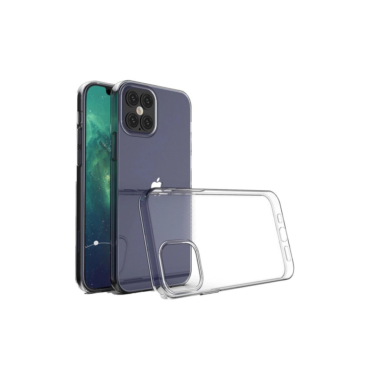 Apple İphone 12 Pro Max Kılıf Lüx Şeffaf Silikon Apple İphone 12 Pro Max Kılıf Lüx Şeffaf Silikon