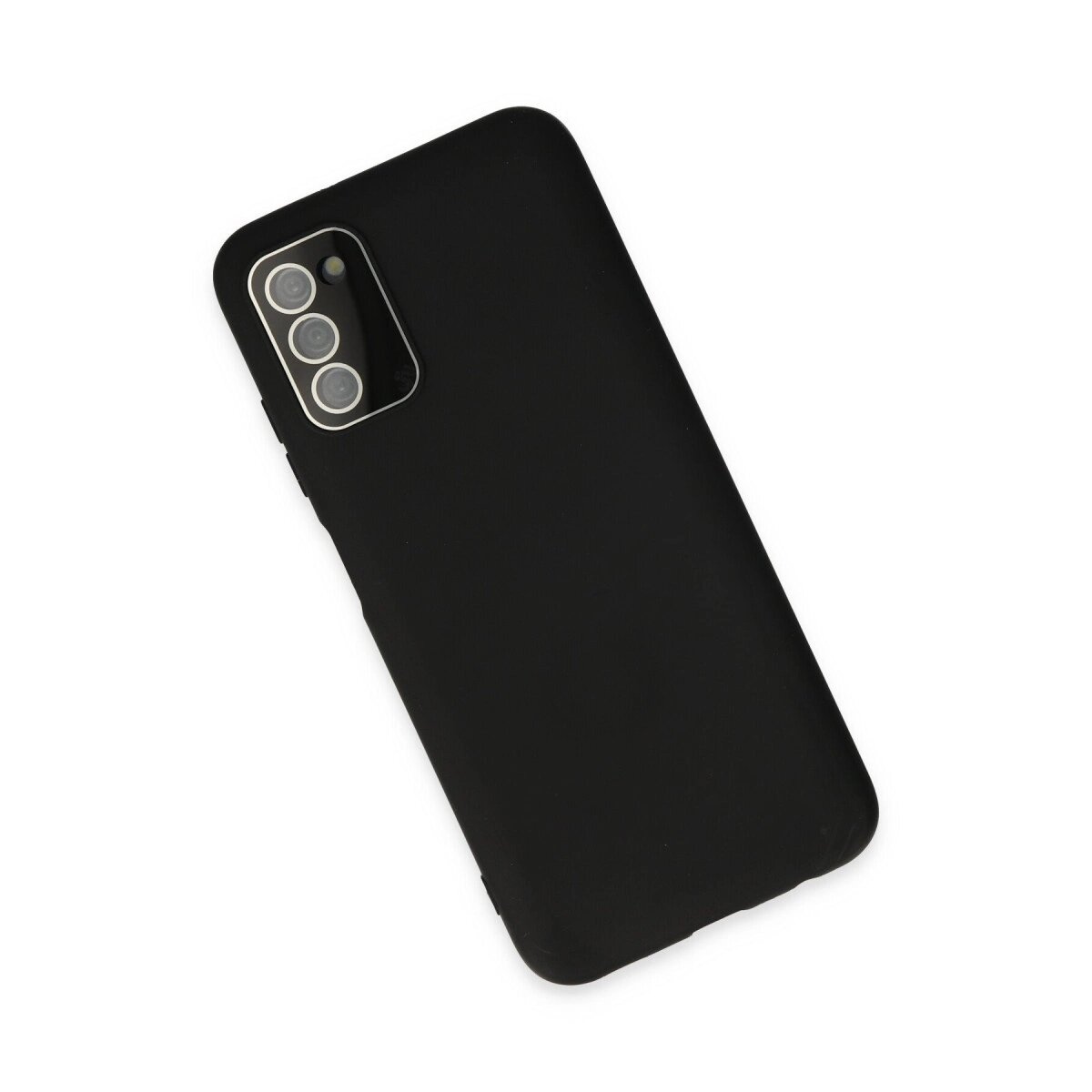 Samsung Galaxy A03s Kılıf Lansman Glass Kapak - Siyah Samsung Galaxy A03s Kılıf Lansman Glass Kapak - Siyah