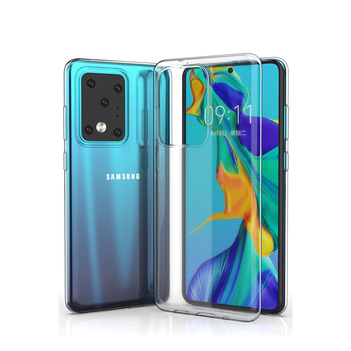 Samsung Galaxy S20 Ultra Kılıf Lüx Şeffaf Silikon Samsung Galaxy S20 Ultra Kılıf Lüx Şeffaf Silikon