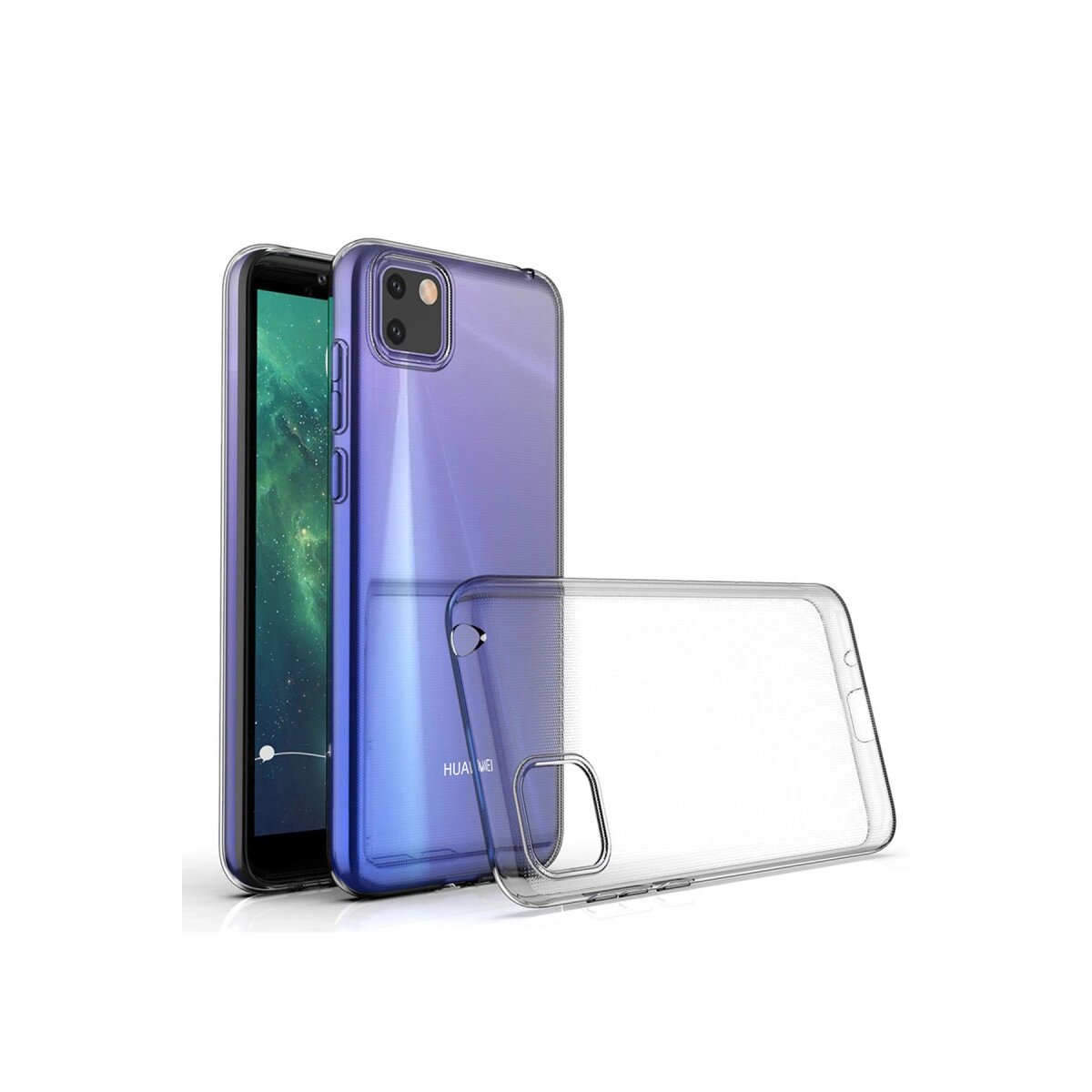 Huawei Y5p Kılıf Lüx Şeffaf Silikon - Şeffaf Huawei Y5p Kılıf Lüx Şeffaf Silikon - Şeffaf
