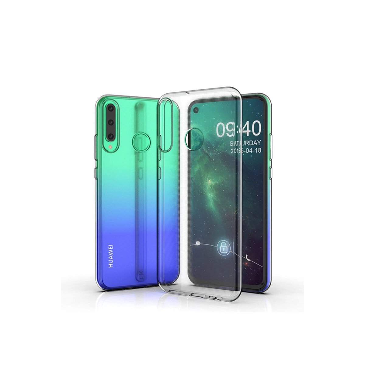 Huawei Y6p Kılıf Lüx Şeffaf Silikon - Şeffaf Huawei Y6p Kılıf Lüx Şeffaf Silikon - Şeffaf