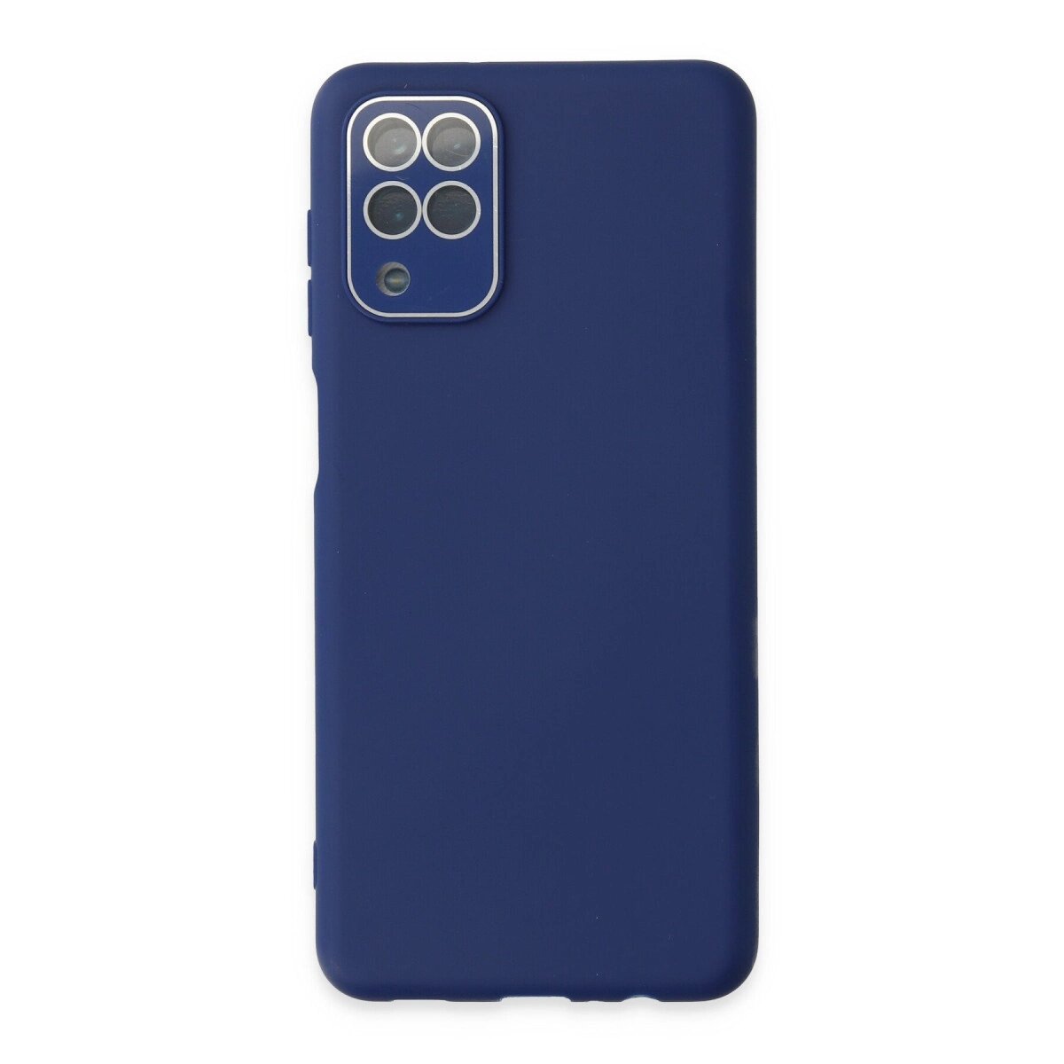 Samsung Galaxy A22 Kılıf Lansman Glass Kapak - Sky Blue Samsung Galaxy A22 Kılıf Lansman Glass Kapak - Sky Blue