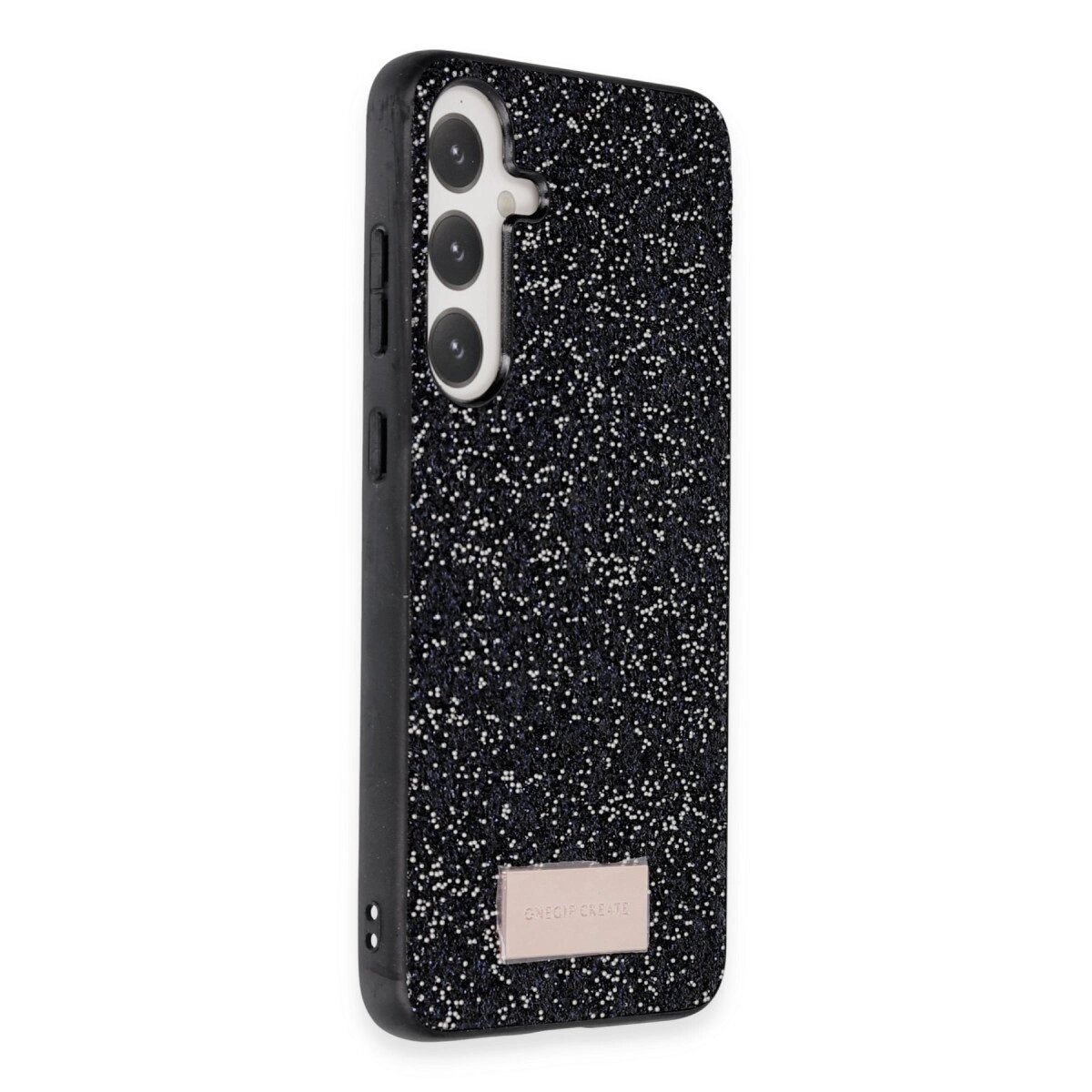 Onegif Samsung Galaxy A05s Bright Simli Kapak - Siyah Onegif Samsung Galaxy A05s Bright Simli Kapak - Siyah