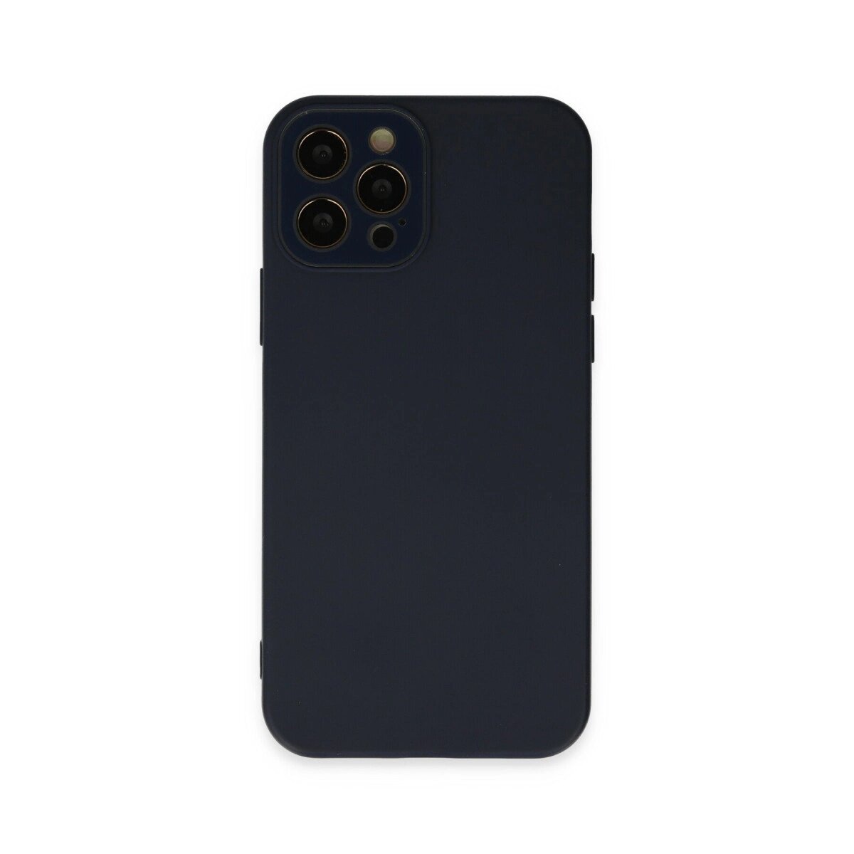 Apple İphone 12 Pro Max Kılıf Lansman Glass Kapak - Lacivert Apple İphone 12 Pro Max Kılıf Lansman Glass Kapak - Lacivert