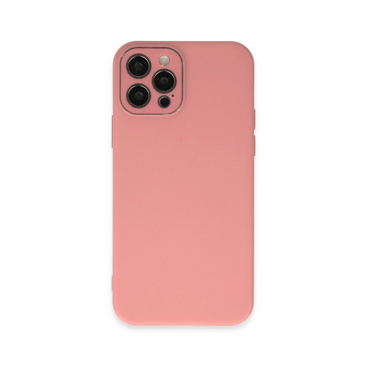 Apple İphone 12 Pro Max Kılıf Lansman Glass Kapak - Pembe Apple İphone 12 Pro Max Kılıf Lansman Glass Kapak - Pembe