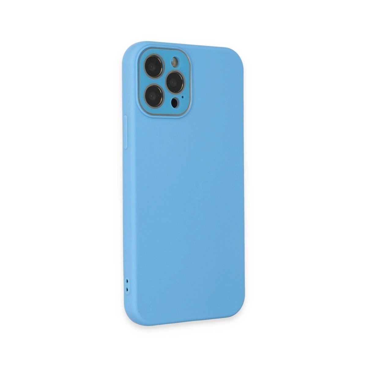 Apple İphone 12 Pro Max Kılıf Lansman Glass Kapak - Mavi Apple İphone 12 Pro Max Kılıf Lansman Glass Kapak - Mavi