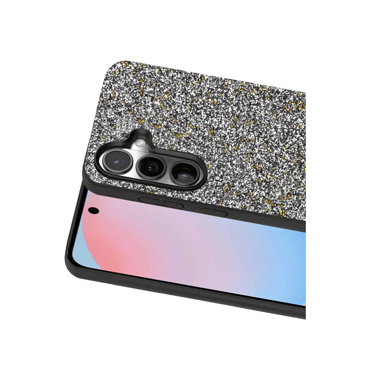 Onegif Samsung Galaxy S24 Plus Bright Simli Kapak - Gold