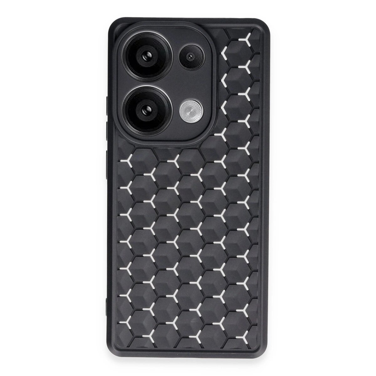 Xiaomi Redmi Note 13 Pro 5g Kılıf Petek Silikon Kapak - Siyah Xiaomi Redmi Note 13 Pro 5g Kılıf Petek Silikon Kapak - Siyah