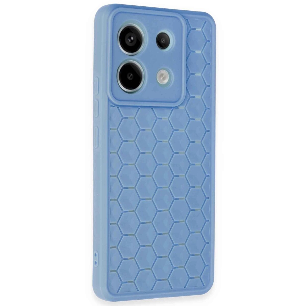 Xiaomi Redmi Note 13 Pro 5g Kılıf Petek Silikon Kapak - Mavi Xiaomi Redmi Note 13 Pro 5g Kılıf Petek Silikon Kapak - Mavi