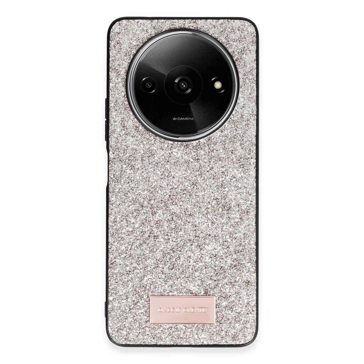 Onegif Xiaomi Redmi A3 4g Bright Simli Kapak - Gold Onegif Xiaomi Redmi A3 4g Bright Simli Kapak - Gold