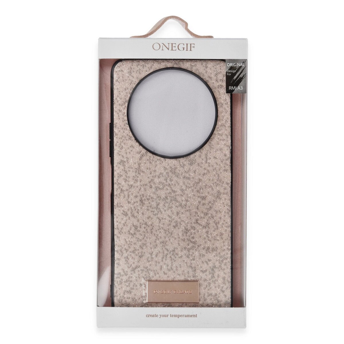 Onegif Xiaomi Redmi A3 4g Bright Simli Kapak - Gold Onegif Xiaomi Redmi A3 4g Bright Simli Kapak - Gold