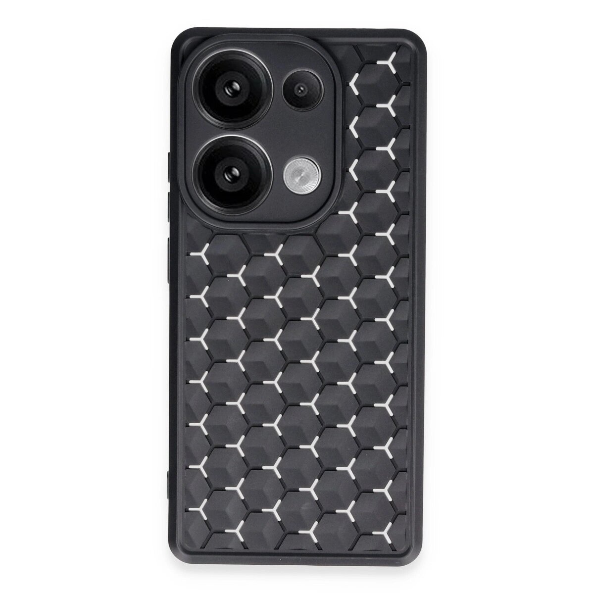 Xiaomi Redmi Note 13 Pro 4g Kılıf Petek Silikon Kapak - Siyah