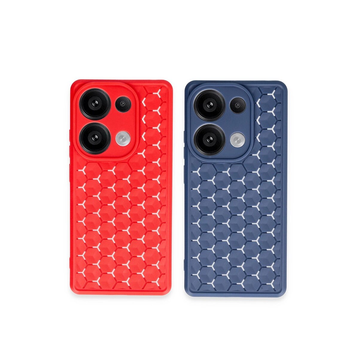 Xiaomi Redmi Note 13 Pro 4g Kılıf Petek Silikon Kapak - Koyu Yeşil Xiaomi Redmi Note 13 Pro 4g Kılıf Petek Silikon Kapak - Koyu Yeşil