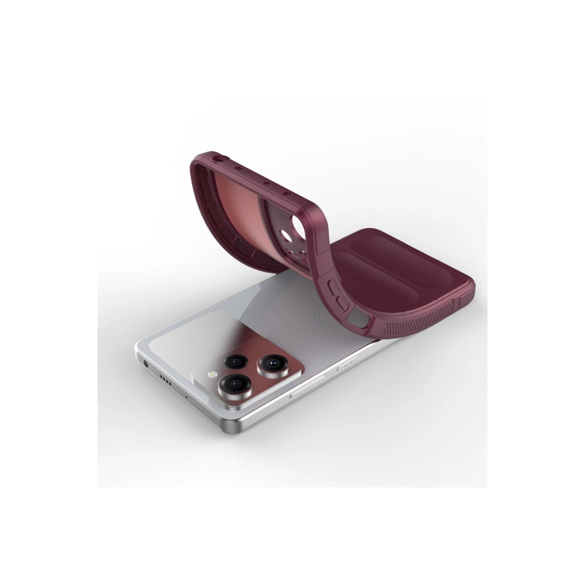 Xiaomi Poco X5 5g Kılıf Optimum Silikon - Bordo Xiaomi Poco X5 5g Kılıf Optimum Silikon - Bordo