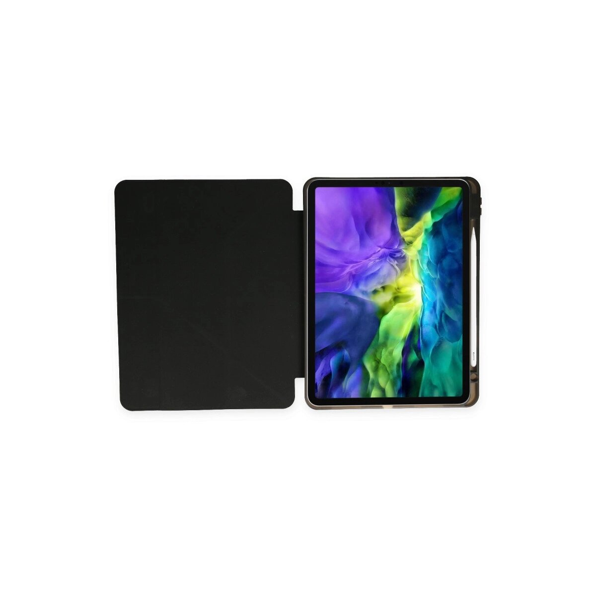 Apple İpad Pro 11 (2021) Kılıf Kalemlikli Hugo Tablet Kılıfı - Siyah