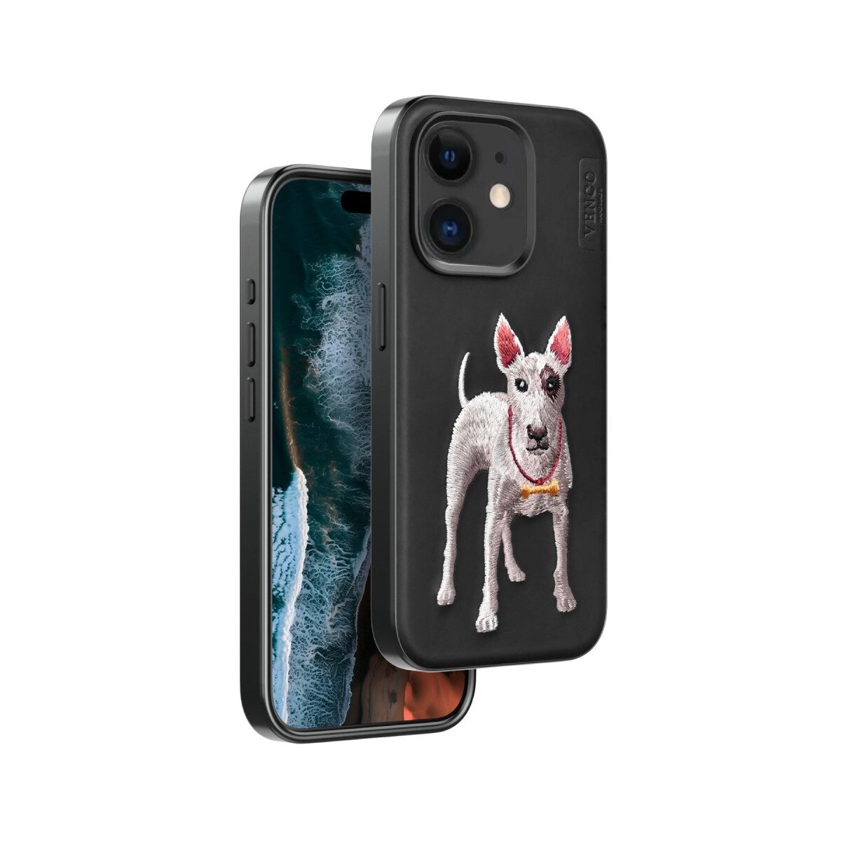 Venco Apple İphone 11 Perma Desenli Kapak - Siyah Venco Apple İphone 11 Perma Desenli Kapak - Siyah
