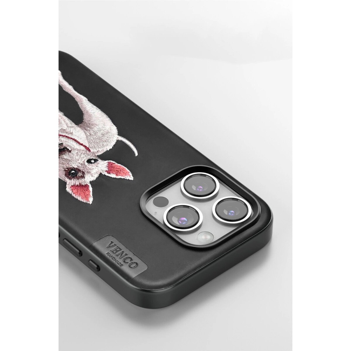 Venco Apple İphone 15 Pro Perma Desenli Kapak - Koyu Kahve
