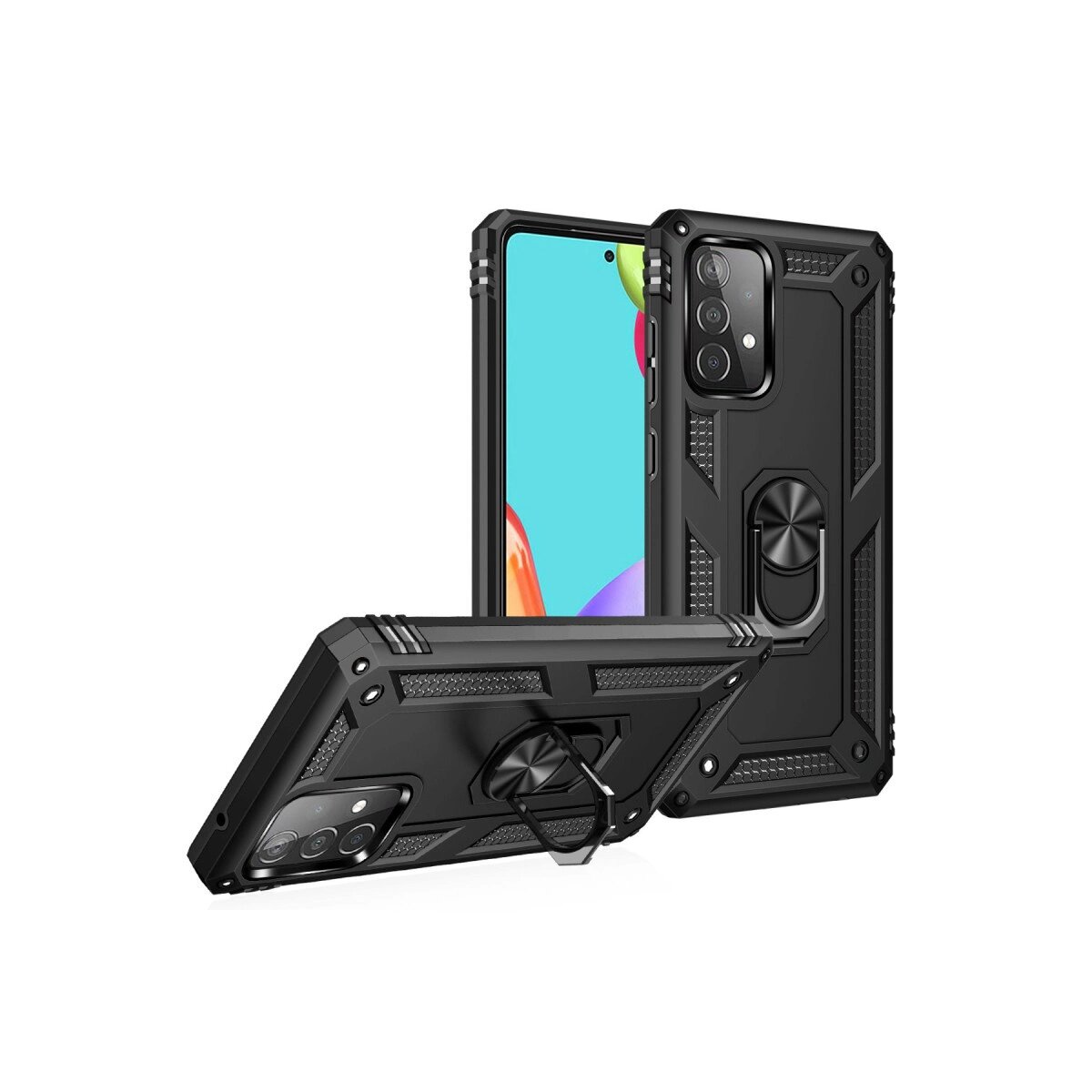 Samsung Galaxy A33 5g Kılıf Sofya Yüzüklü Silikon Kapak - Siyah Samsung Galaxy A33 5g Kılıf Sofya Yüzüklü Silikon Kapak - Siyah