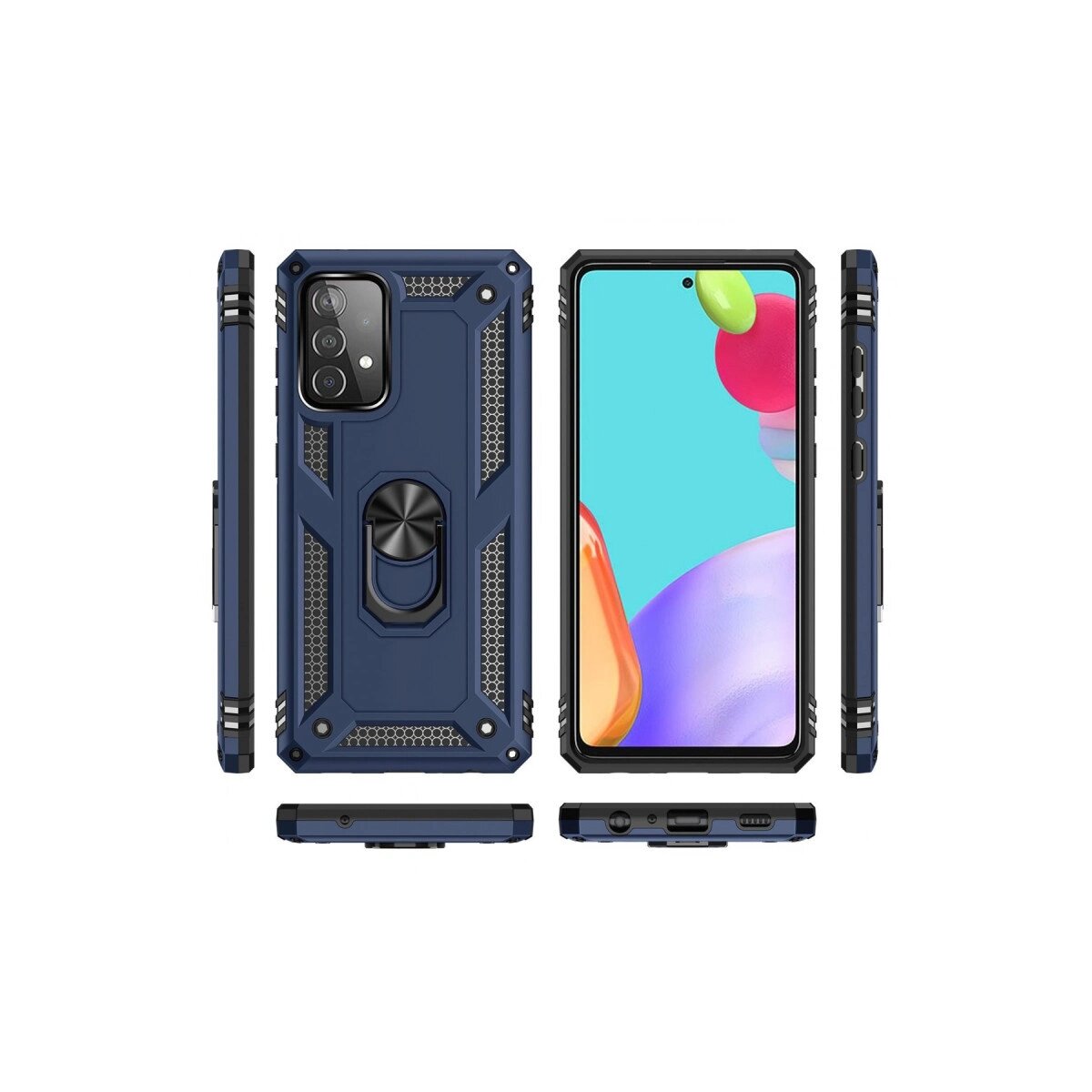 Samsung Galaxy A33 5g Kılıf Sofya Yüzüklü Silikon Kapak - Lacivert Samsung Galaxy A33 5g Kılıf Sofya Yüzüklü Silikon Kapak - Lacivert