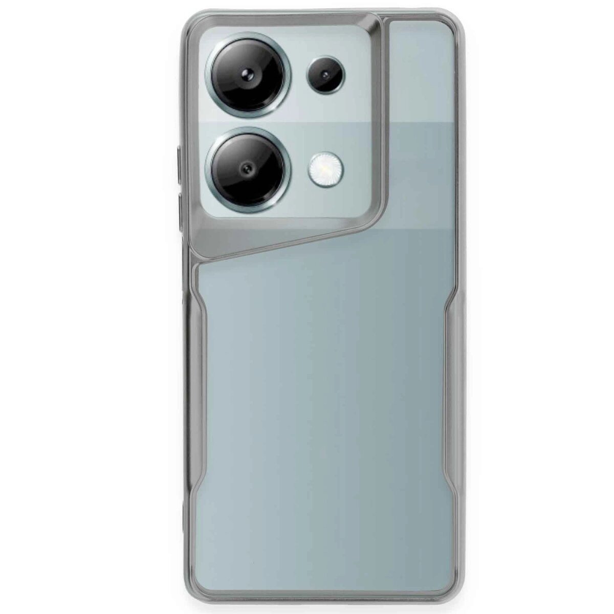 Xiaomi Redmi Note 13 Pro 4g Kılıf Boyi Silikon Kapak - Gümüş Xiaomi Redmi Note 13 Pro 4g Kılıf Boyi Silikon Kapak - Gümüş