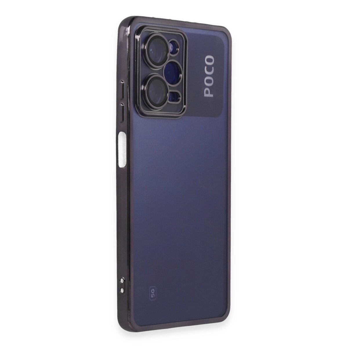 Xiaomi Poco X5 Pro 5g Kılıf Razer Lensli Silikon - Mor Xiaomi Poco X5 Pro 5g Kılıf Razer Lensli Silikon - Mor