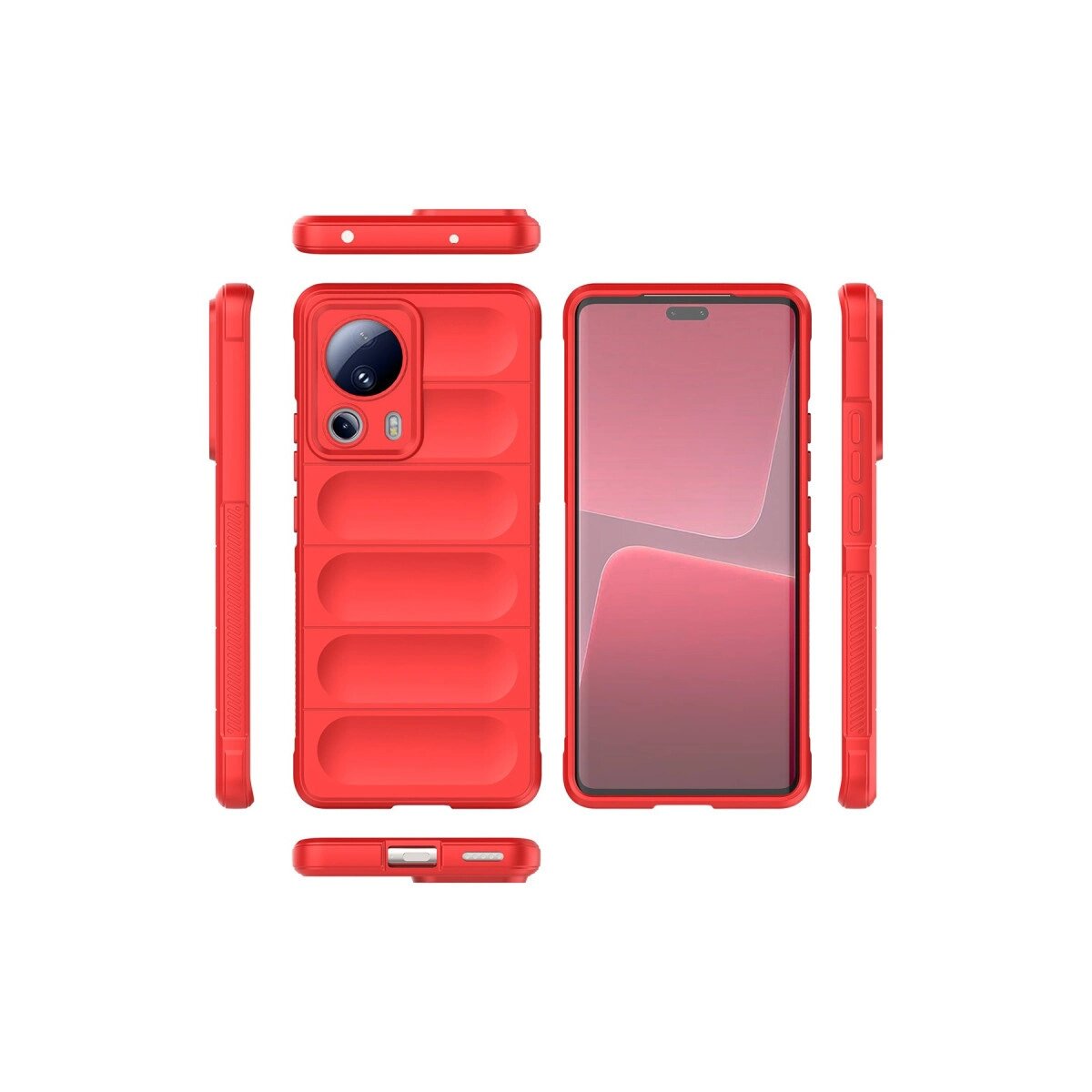Xiaomi Mi 13 Lite Kılıf Optimum Silikon - Kırmızı