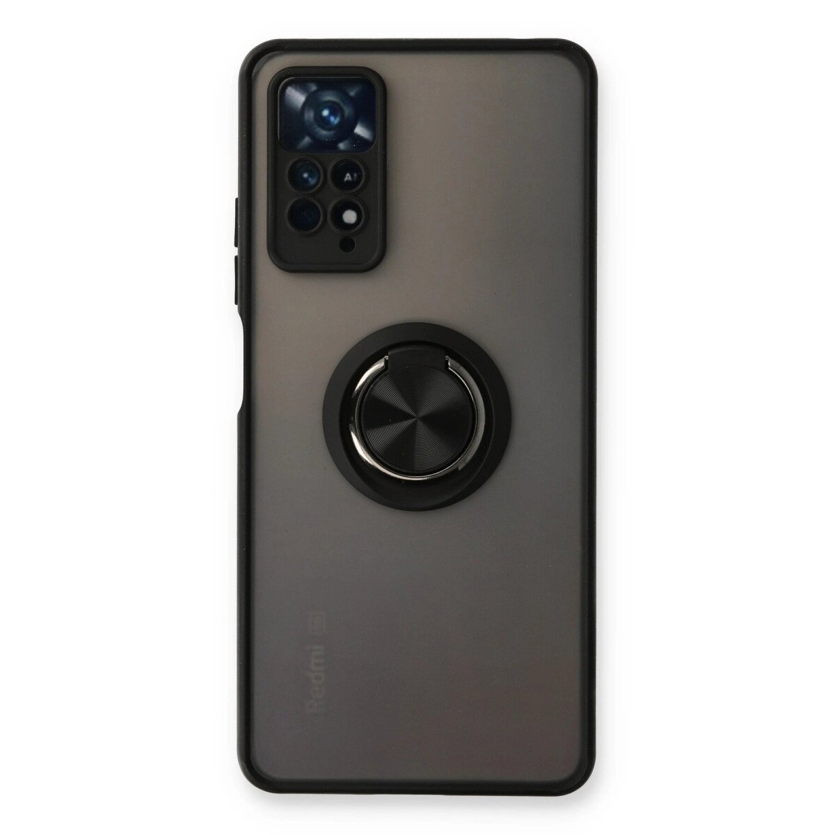 Xiaomi Redmi Note 11 Pro Kılıf Montreal Yüzüklü Silikon Kapak - Siyah Xiaomi Redmi Note 11 Pro Kılıf Montreal Yüzüklü Silikon Kapak - Siyah