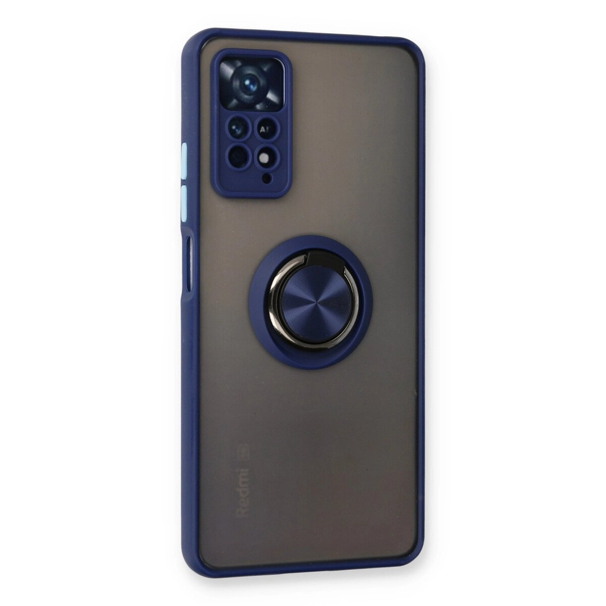 Xiaomi Redmi Note 11 Pro Kılıf Montreal Yüzüklü Silikon Kapak - Lacivert Xiaomi Redmi Note 11 Pro Kılıf Montreal Yüzüklü Silikon Kapak - Lacivert
