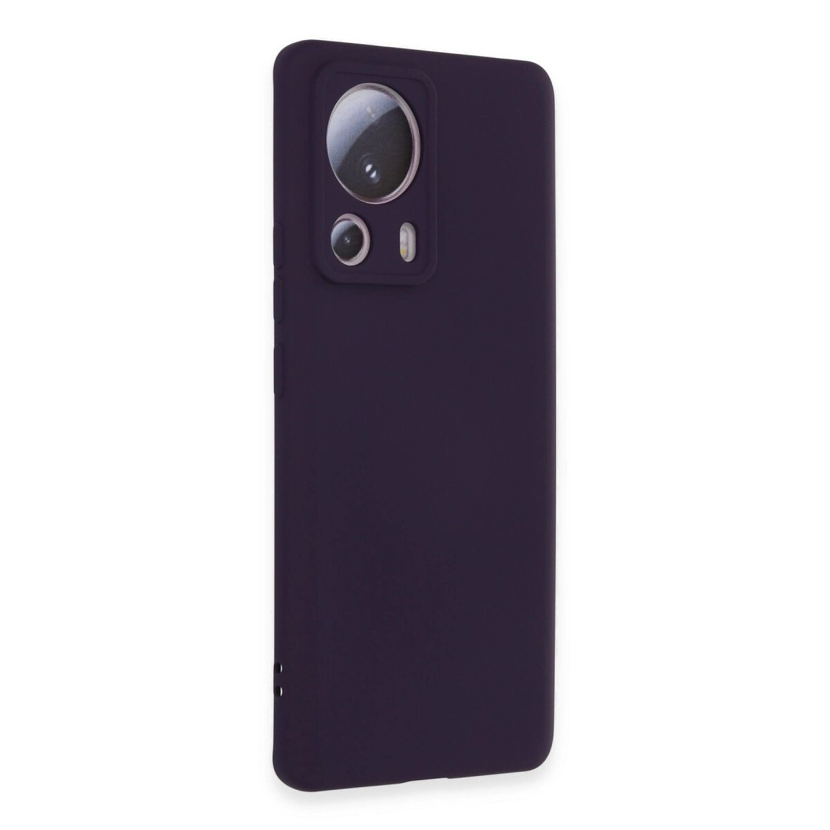 Xiaomi Mi 13 Lite Kılıf Nano İçi Kadife Silikon - Mor Xiaomi Mi 13 Lite Kılıf Nano İçi Kadife Silikon - Mor