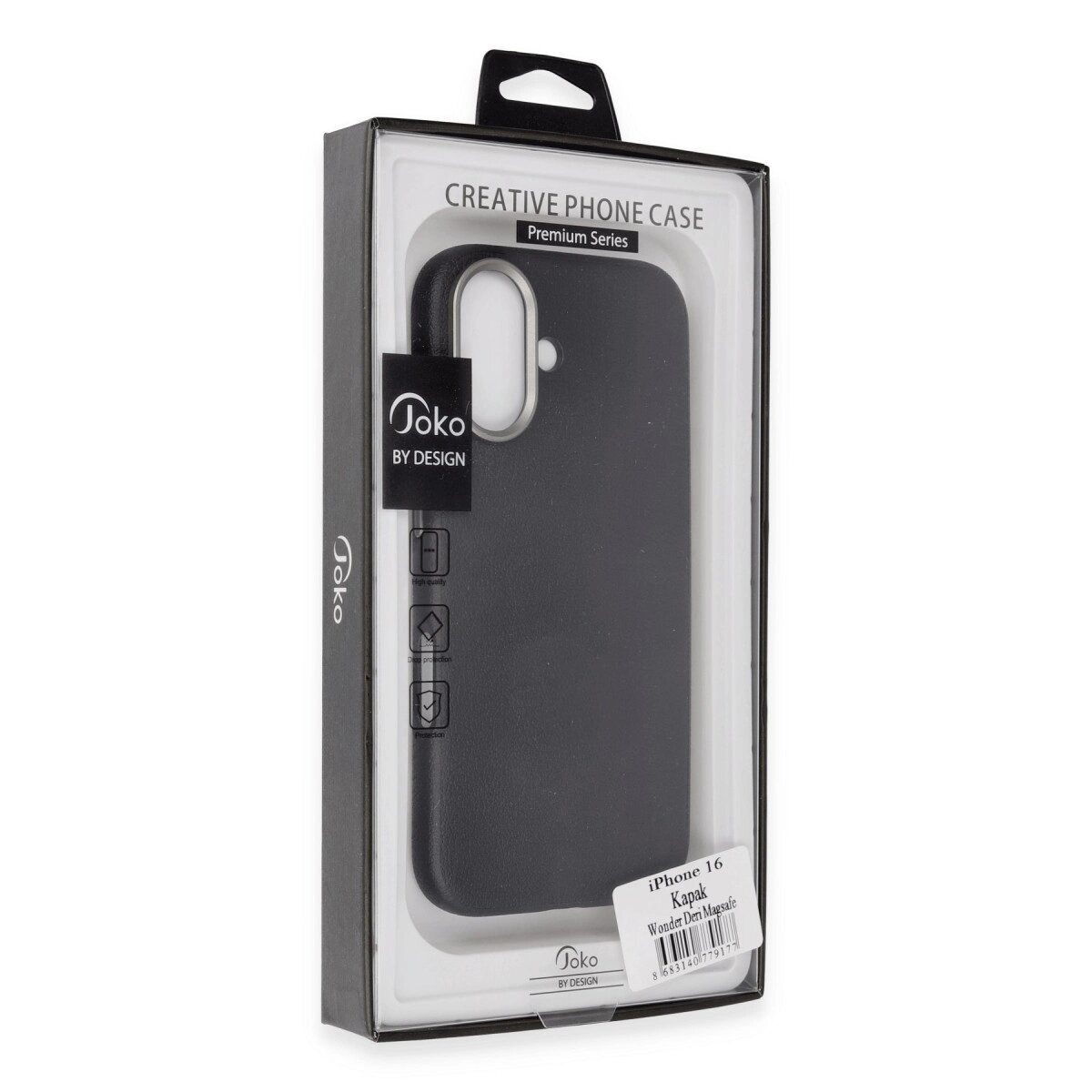 Joko Apple İphone 16 Wonder Deri Magsafe Kapak - Siyah Joko Apple İphone 16 Wonder Deri Magsafe Kapak - Siyah