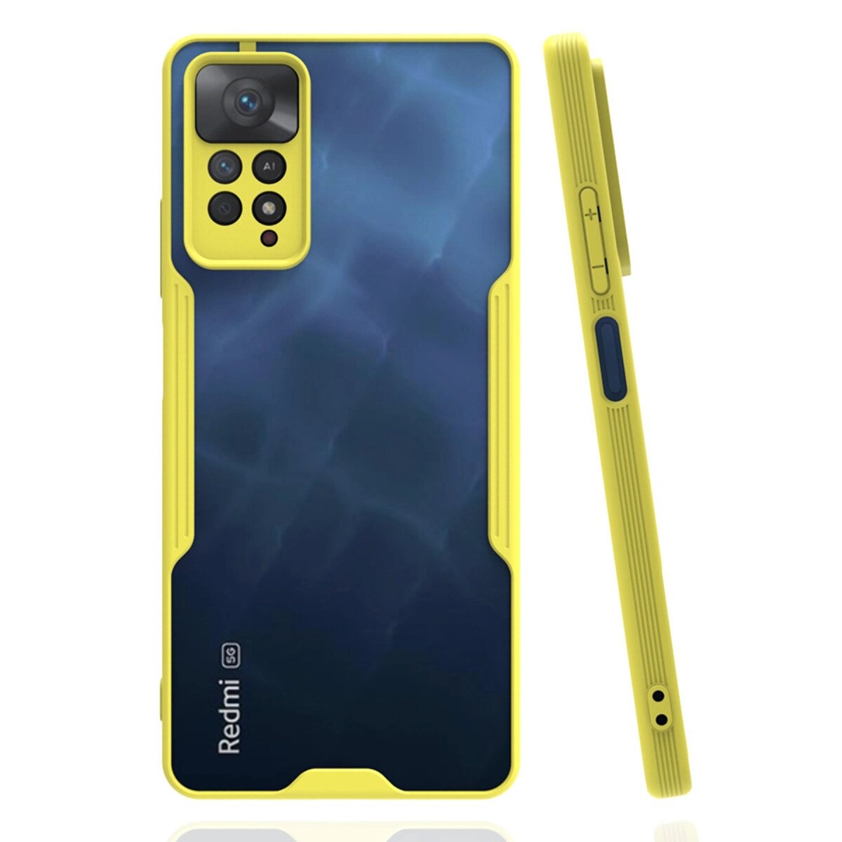 Xiaomi Redmi Note 11 Pro Kılıf Platin Silikon - Sarı Xiaomi Redmi Note 11 Pro Kılıf Platin Silikon - Sarı