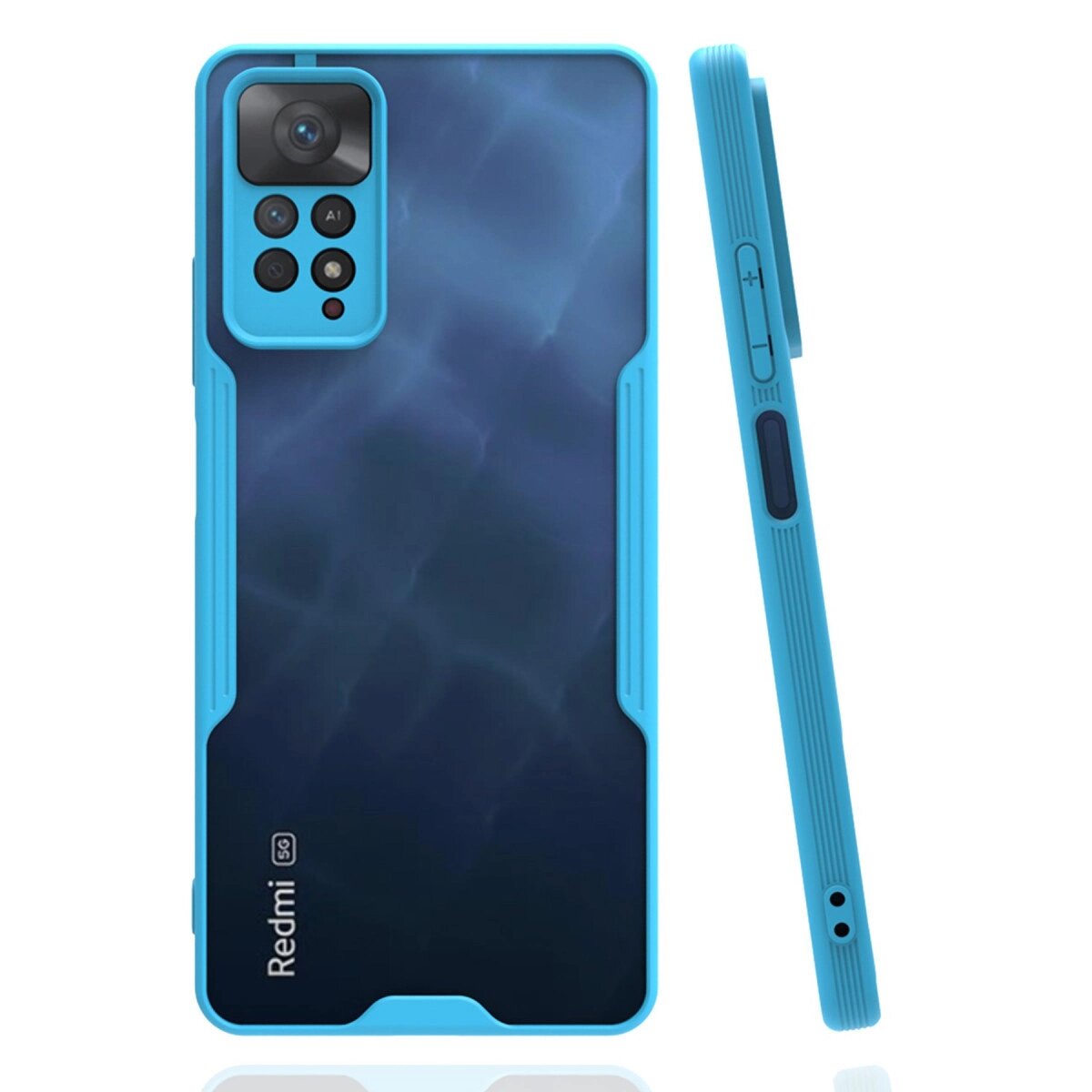 Xiaomi Redmi Note 11 Pro Kılıf Platin Silikon - Mavi Xiaomi Redmi Note 11 Pro Kılıf Platin Silikon - Mavi
