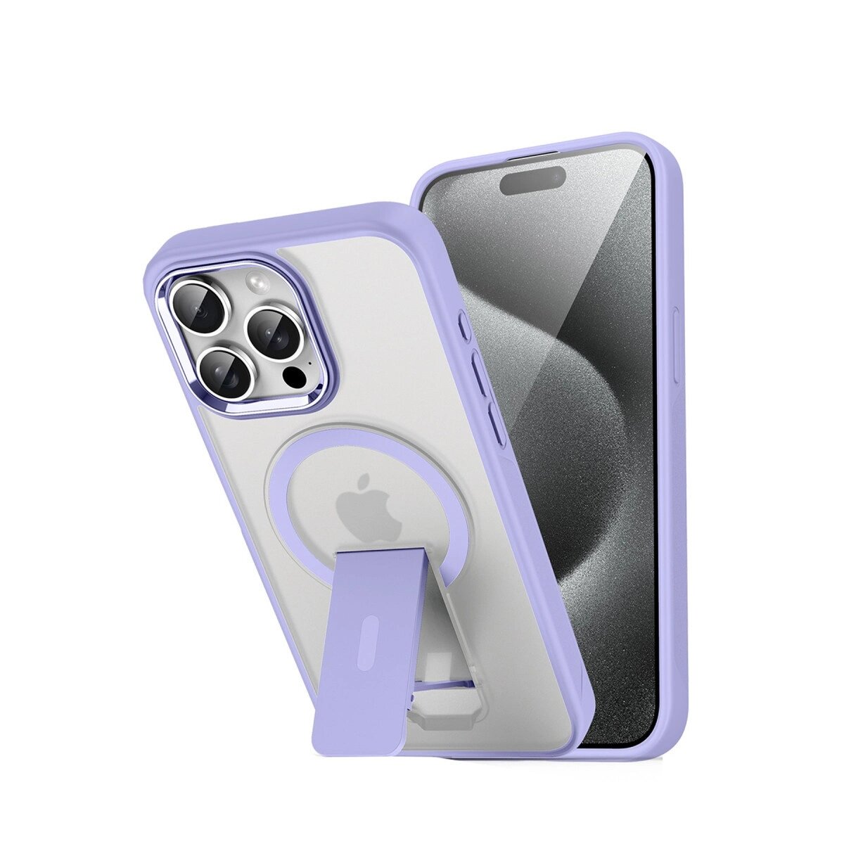 Apple İphone 14 Pro Tork Magsafe Standlı Kapak - Lila Apple İphone 14 Pro Tork Magsafe Standlı Kapak - Lila