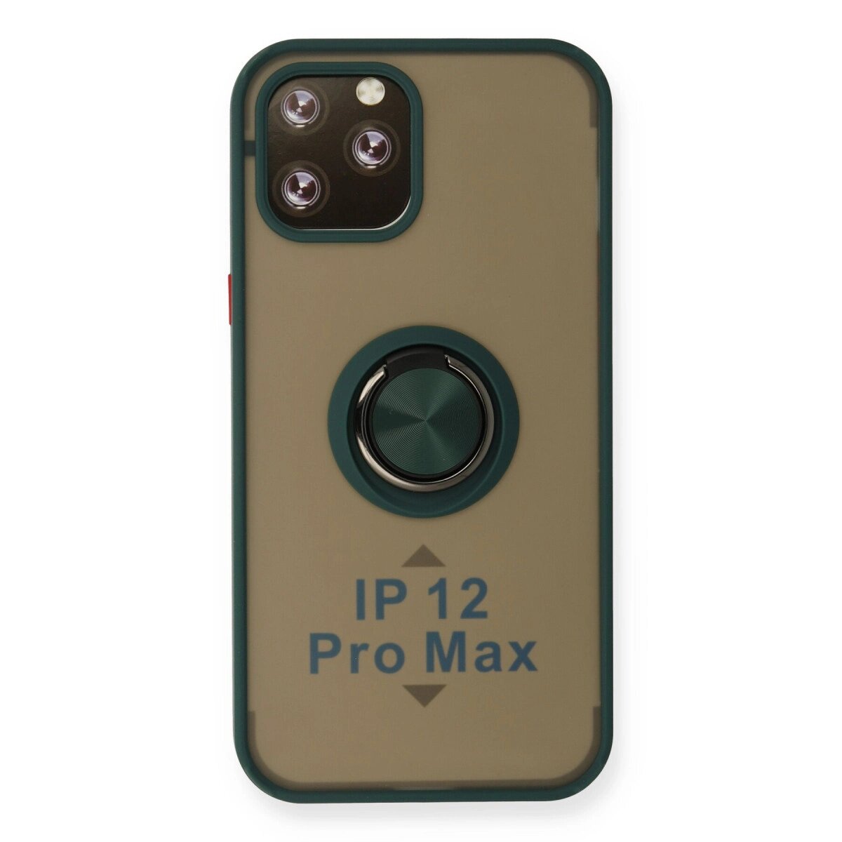 Apple İphone 12 Pro Max Kılıf Montreal Yüzüklü Silikon Kapak - Yeşil Apple İphone 12 Pro Max Kılıf Montreal Yüzüklü Silikon Kapak - Yeşil