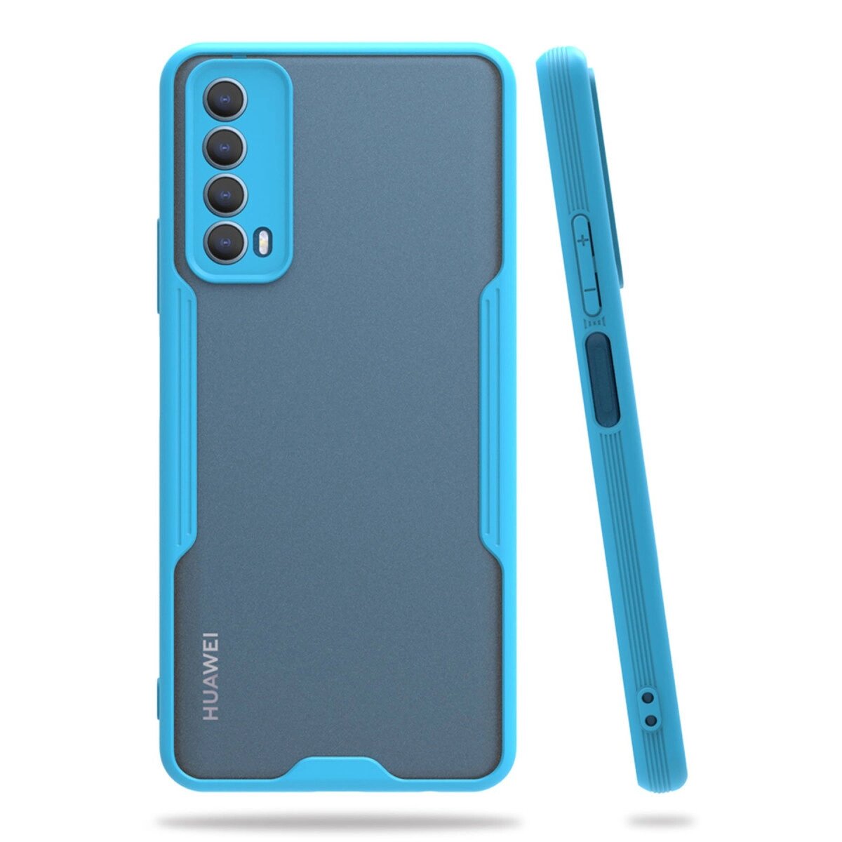 Huawei P Smart 2021 Kılıf Platin Silikon - Mavi Huawei P Smart 2021 Kılıf Platin Silikon - Mavi