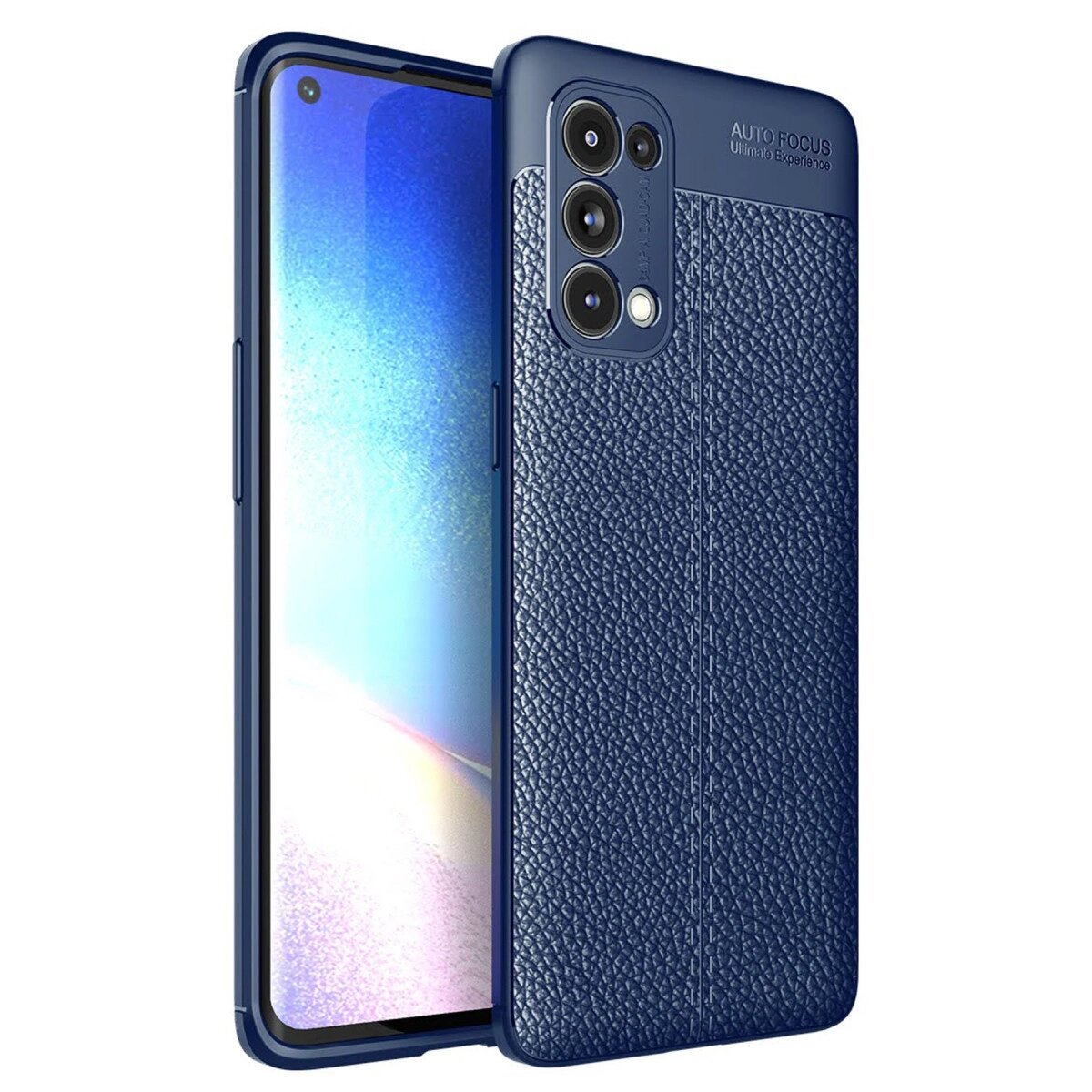 Oppo Reno 5 Pro Kılıf Auto Focus Kapak - Lacivert Oppo Reno 5 Pro Kılıf Auto Focus Kapak - Lacivert