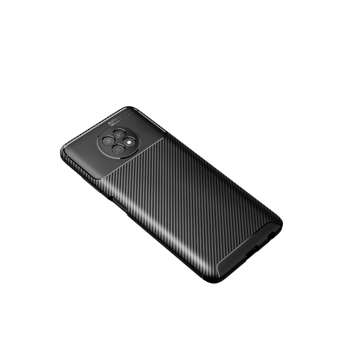 Xiaomi Redmi Note 9 5g Kılıf Auto Focus Karbon Kapak - Siyah Xiaomi Redmi Note 9 5g Kılıf Auto Focus Karbon Kapak - Siyah