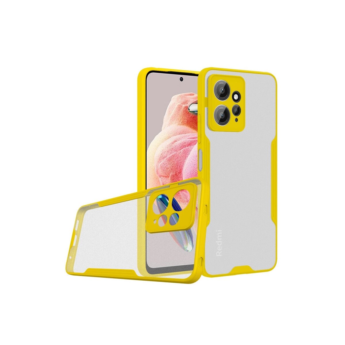 Xiaomi Redmi Note 12 4g Kılıf Platin Silikon - Sarı Xiaomi Redmi Note 12 4g Kılıf Platin Silikon - Sarı