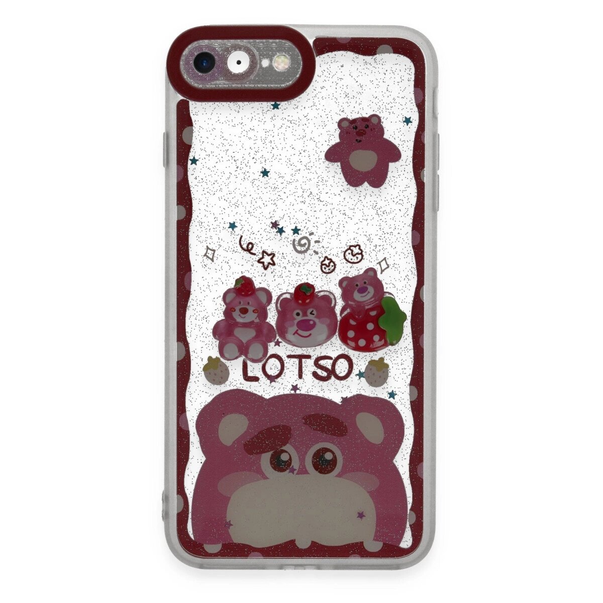 Apple İphone 7 Kılıf Sweet Desenli Silikon Kapak - Pembe Apple İphone 7 Kılıf Sweet Desenli Silikon Kapak - Pembe