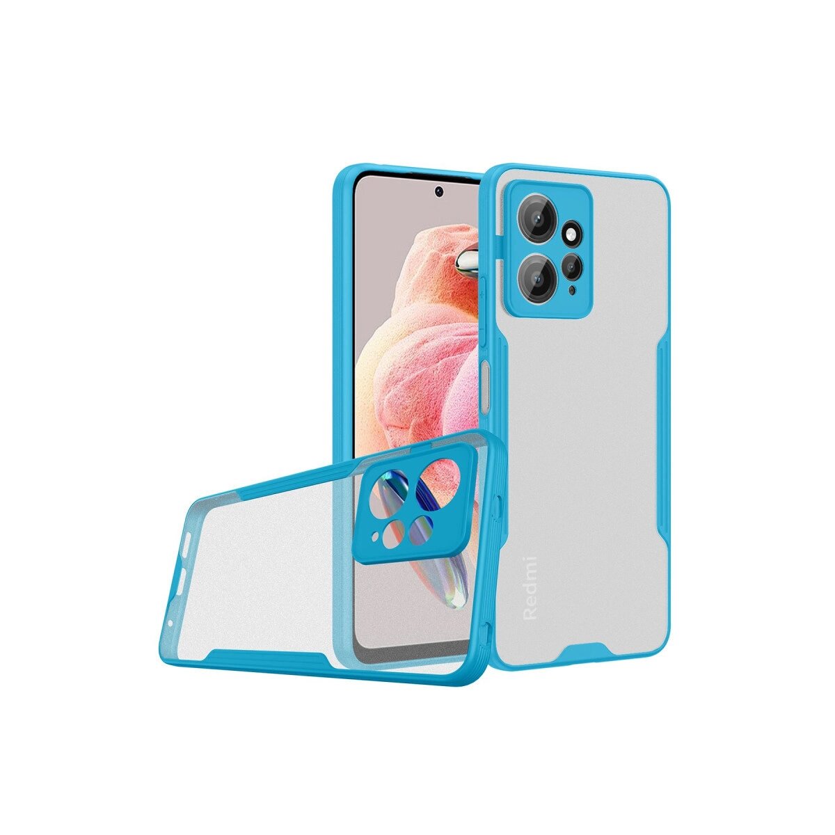 Xiaomi Redmi Note 12 4g Kılıf Platin Silikon - Mavi Xiaomi Redmi Note 12 4g Kılıf Platin Silikon - Mavi