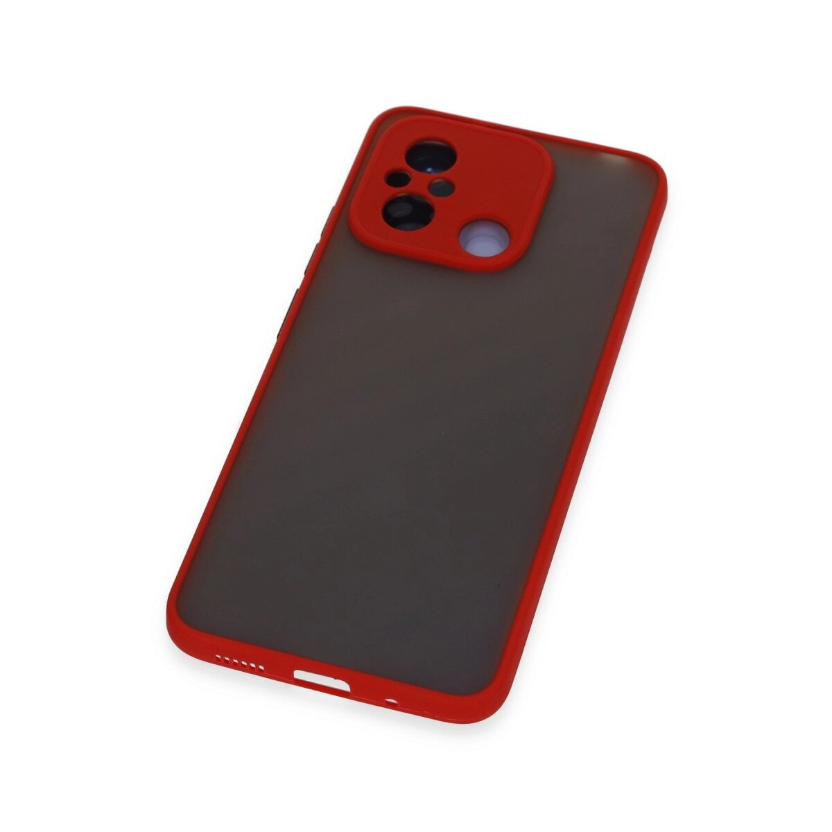 Xiaomi Redmi 12c Kılıf Montreal Silikon Kapak - Kırmızı Xiaomi Redmi 12c Kılıf Montreal Silikon Kapak - Kırmızı