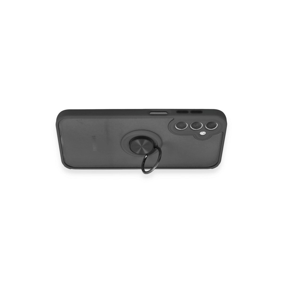 Samsung Galaxy A24 4g Kılıf Montreal Yüzüklü Silikon Kapak - Siyah Samsung Galaxy A24 4g Kılıf Montreal Yüzüklü Silikon Kapak - Siyah