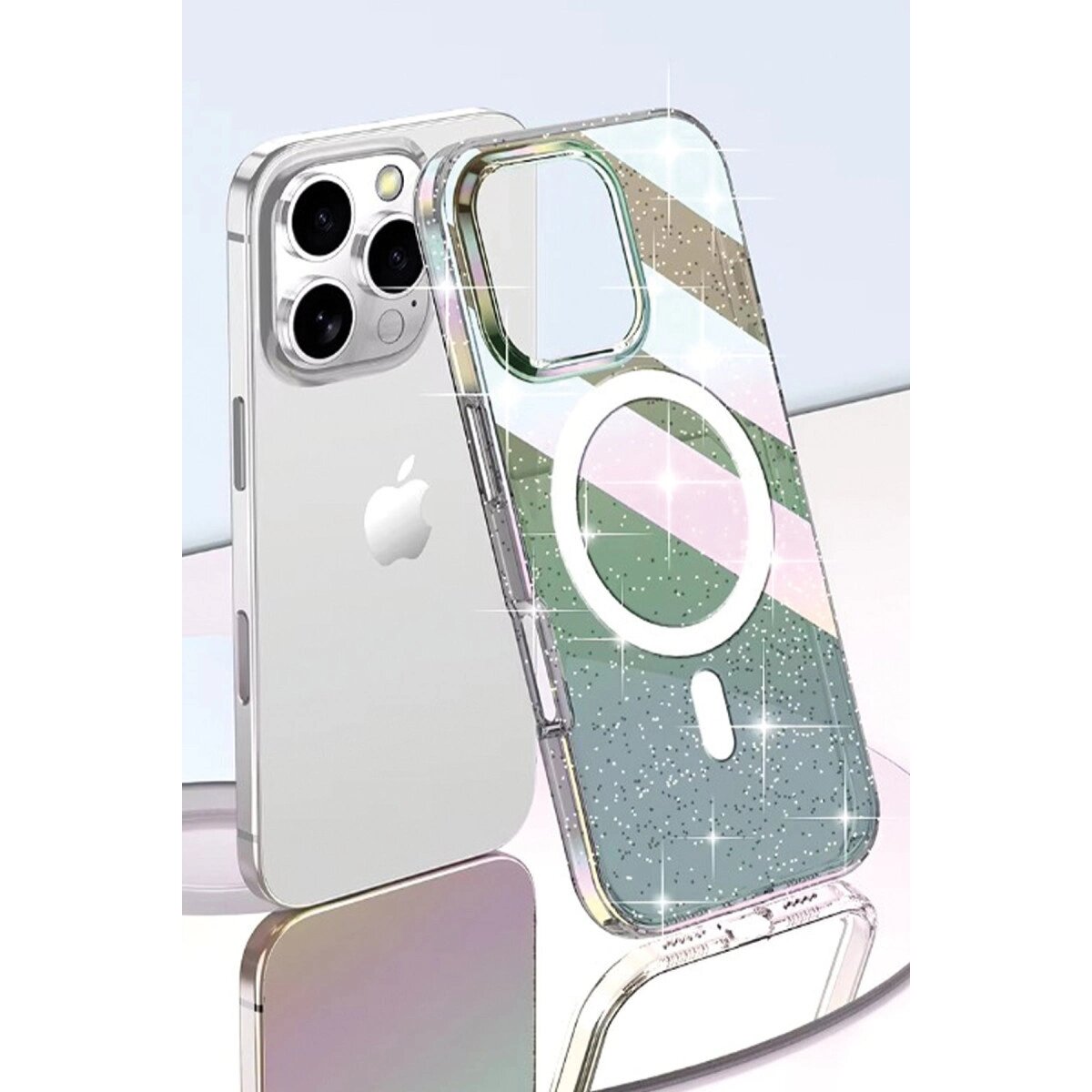 Joko Apple İphone 14 Pro Max Rasasi Simli Magsafe Kapak - Şeffaf Joko Apple İphone 14 Pro Max Rasasi Simli Magsafe Kapak - Şeffaf