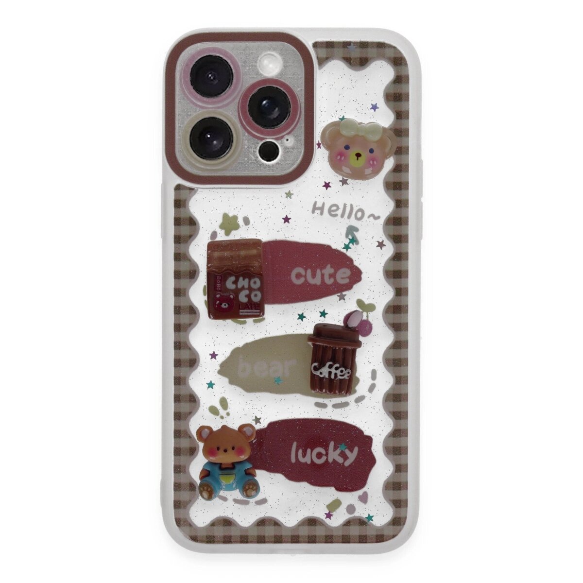 Apple İphone 14 Pro Kılıf Sweet Desenli Silikon Kapak - Şeffaf Apple İphone 14 Pro Kılıf Sweet Desenli Silikon Kapak - Şeffaf