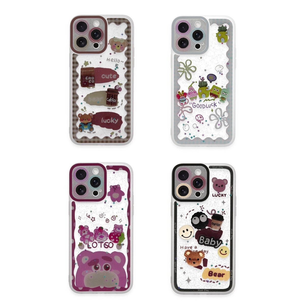 Apple İphone 14 Pro Kılıf Sweet Desenli Silikon Kapak - Şeffaf Apple İphone 14 Pro Kılıf Sweet Desenli Silikon Kapak - Şeffaf