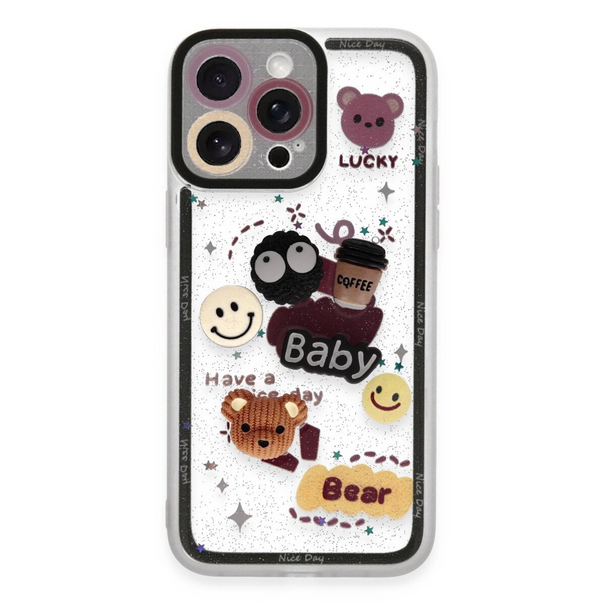Apple İphone 14 Pro Max Kılıf Sweet Desenli Silikon Kapak - Sarı Apple İphone 14 Pro Max Kılıf Sweet Desenli Silikon Kapak - Sarı