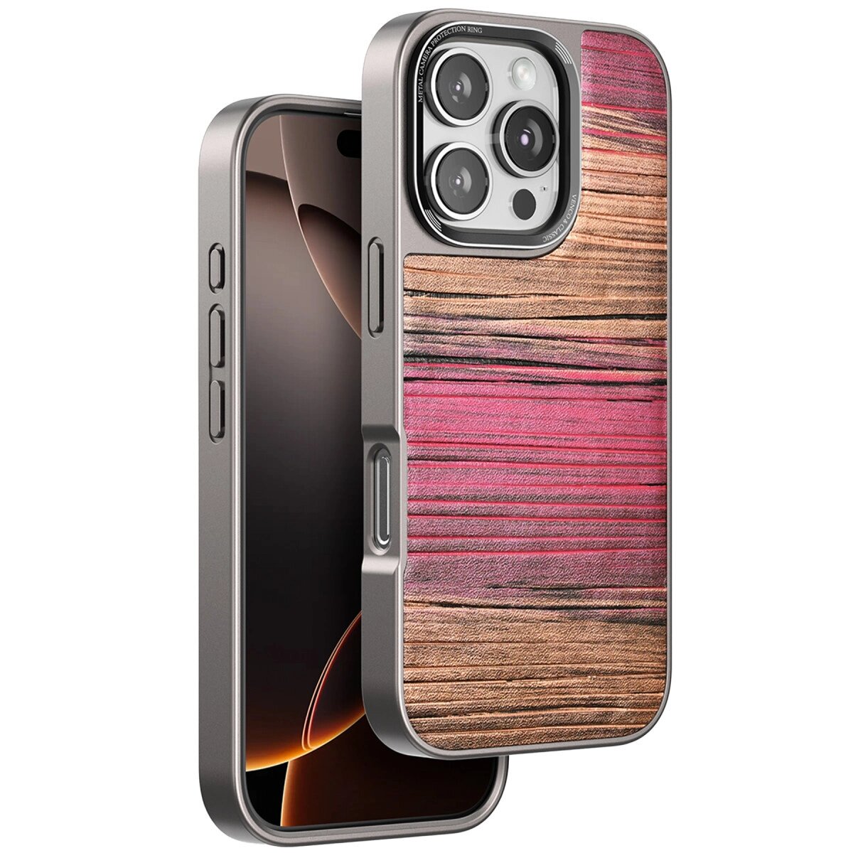 Venco Apple İphone 16 Pro Max Wave Kapak - Pembe Venco Apple İphone 16 Pro Max Wave Kapak - Pembe