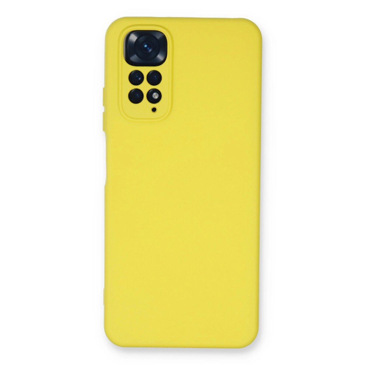 Xiaomi Redmi Note 11 Kılıf Nano İçi Kadife Silikon - Sarı Xiaomi Redmi Note 11 Kılıf Nano İçi Kadife Silikon - Sarı