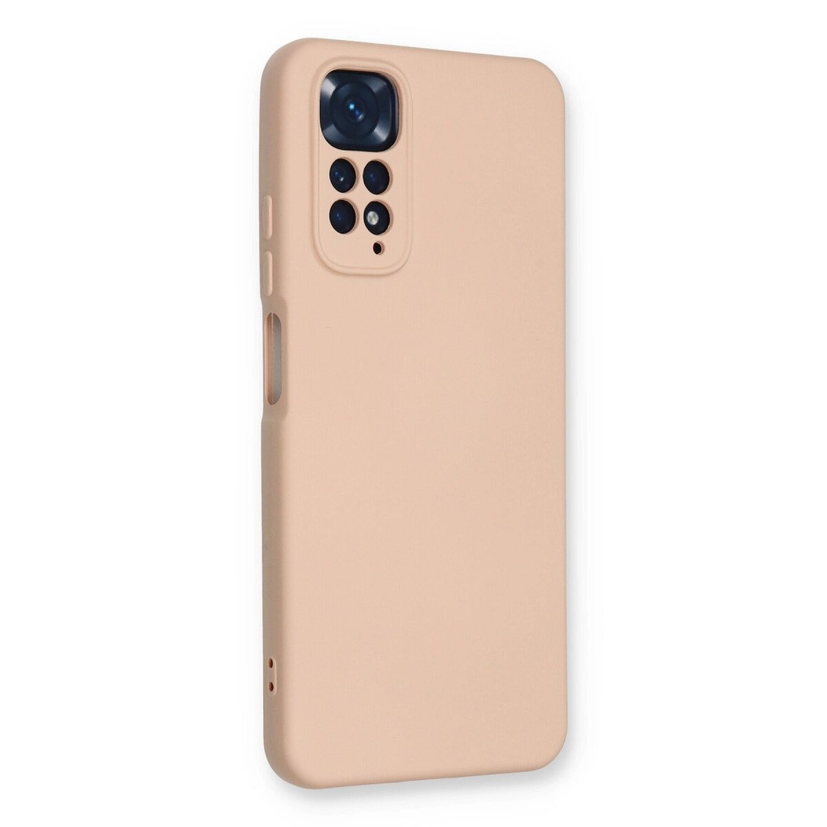 Xiaomi Redmi Note 11 Kılıf Nano İçi Kadife Silikon - Pudra Xiaomi Redmi Note 11 Kılıf Nano İçi Kadife Silikon - Pudra