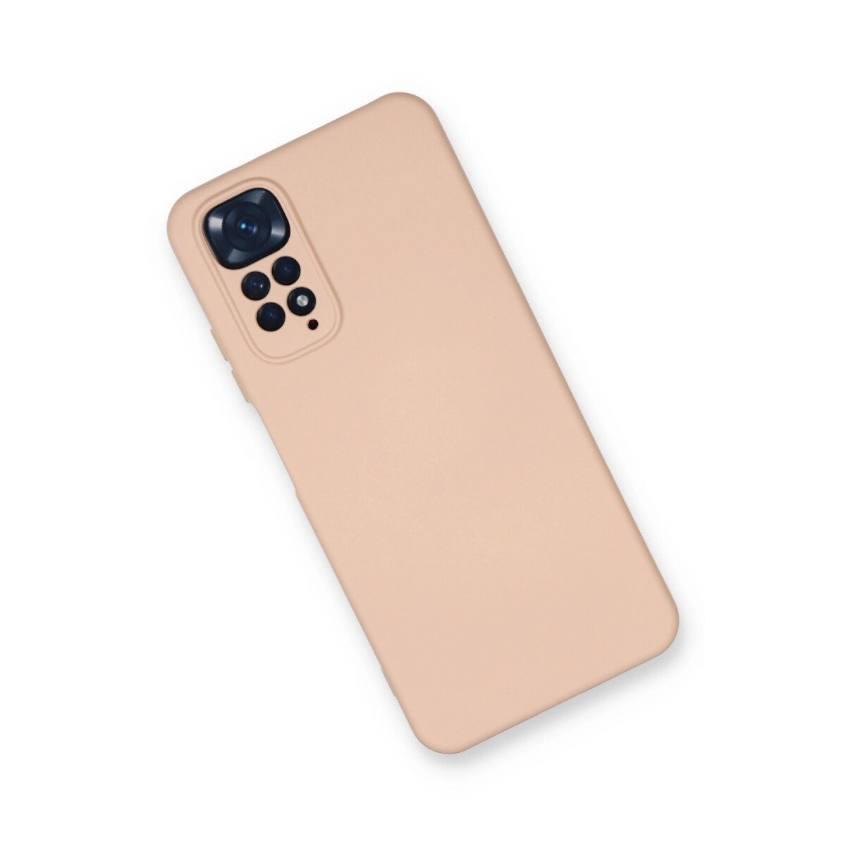 Xiaomi Redmi Note 11 Kılıf Nano İçi Kadife Silikon - Pudra Xiaomi Redmi Note 11 Kılıf Nano İçi Kadife Silikon - Pudra